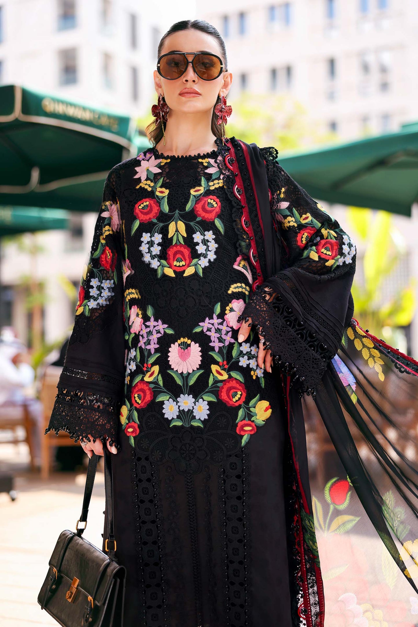 D-2610-B | 3 Piece Unstitched Embroidered Jacquard Lawn Suit | MARIA.B