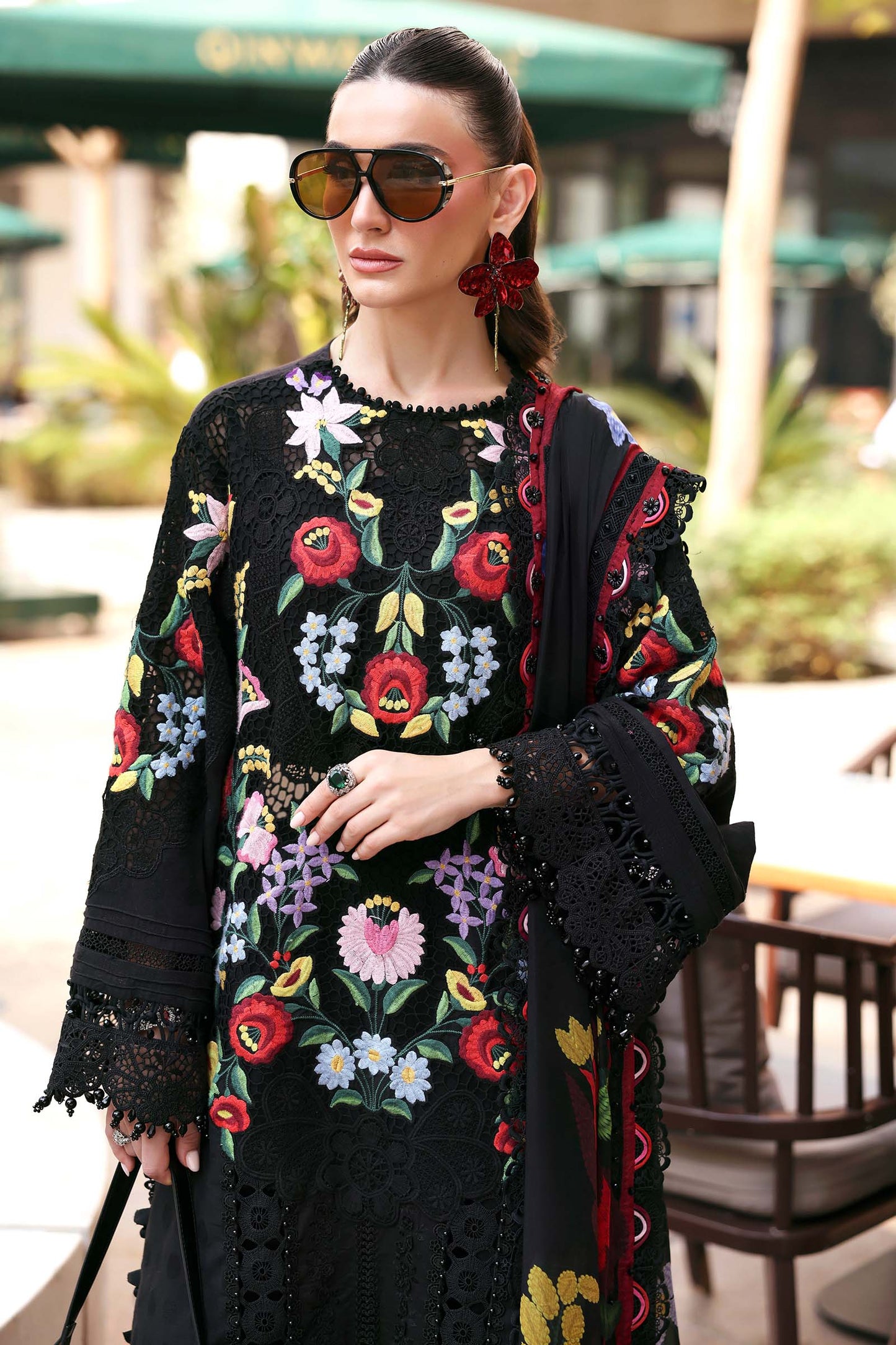 D-2610-B | 3 Piece Unstitched Embroidered Jacquard Lawn Suit | MARIA.B