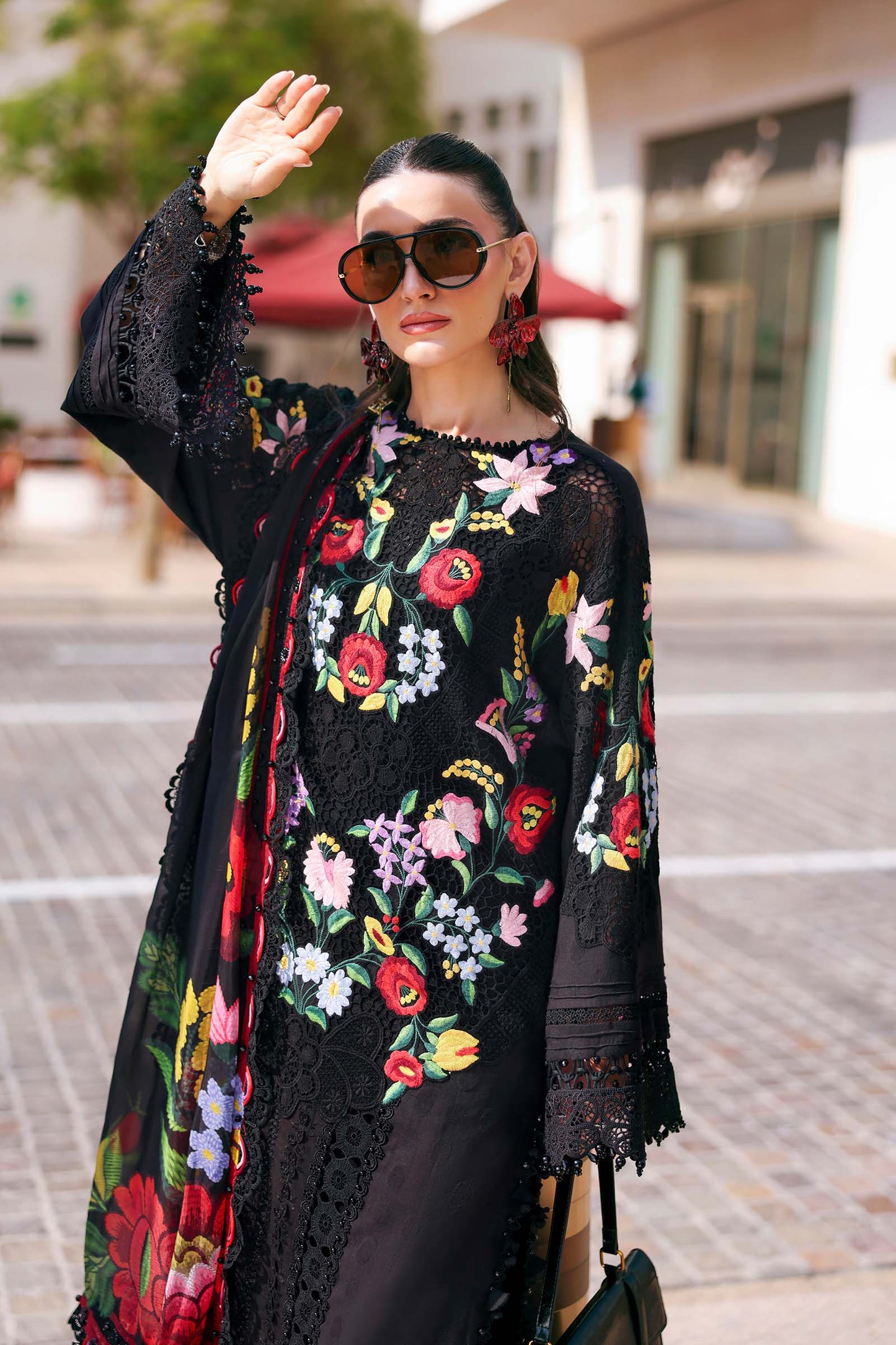 D-2610-B | 3 Piece Unstitched Embroidered Jacquard Lawn Suit | MARIA.B