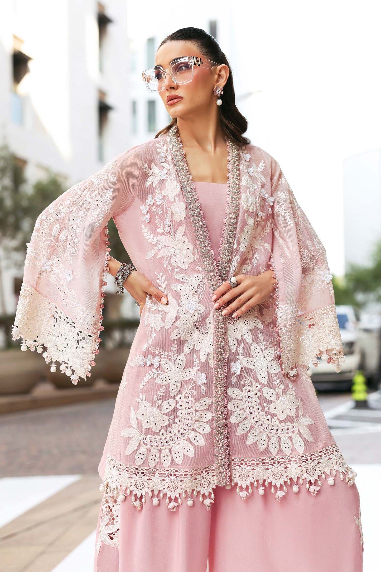 D-2603-A | 3 Piece Unstitched Embroidered Jacquard Lawn Suit | MARIA.B