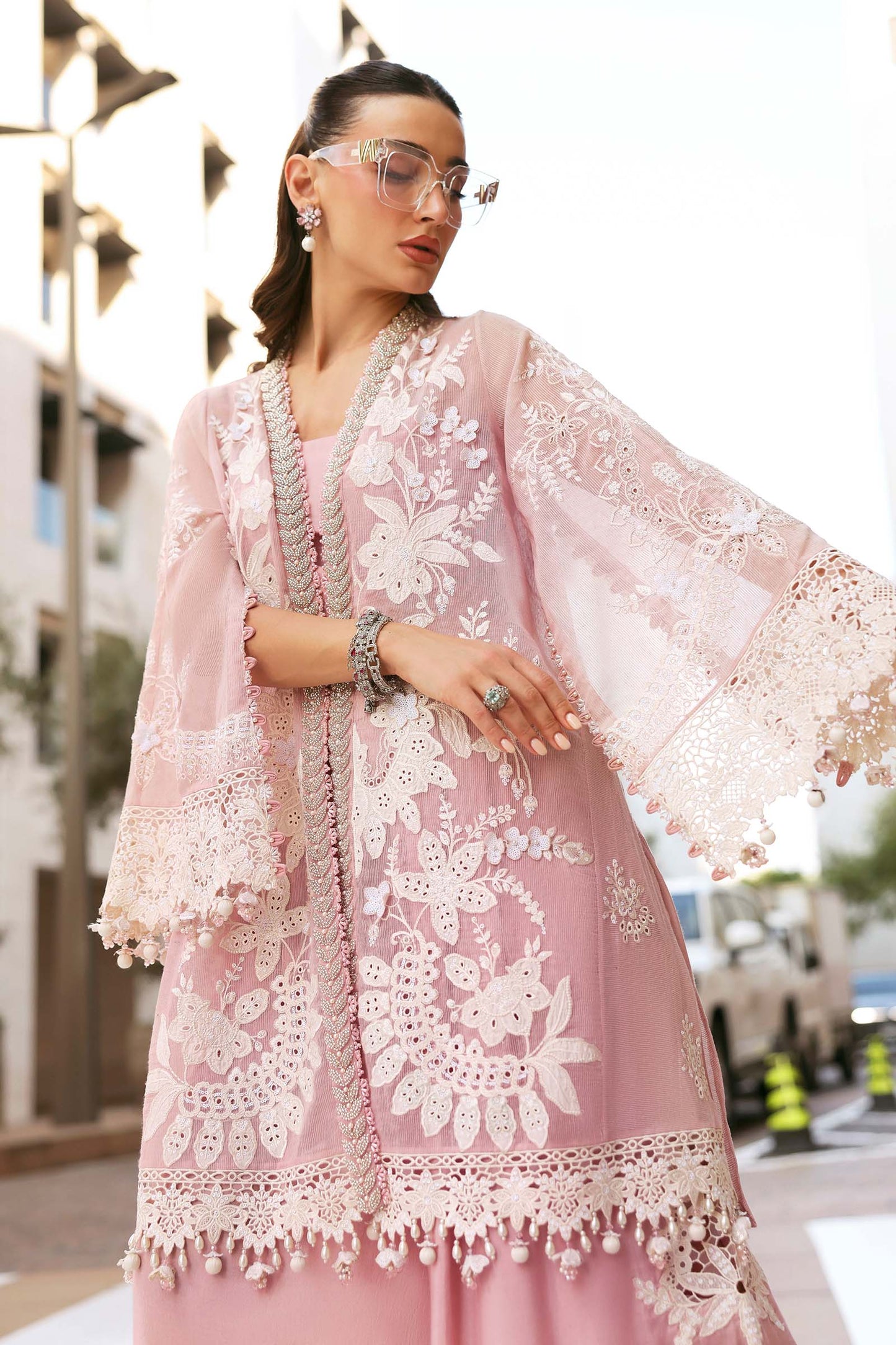 D-2603-A | 3 Piece Unstitched Embroidered Jacquard Lawn Suit | MARIA.B