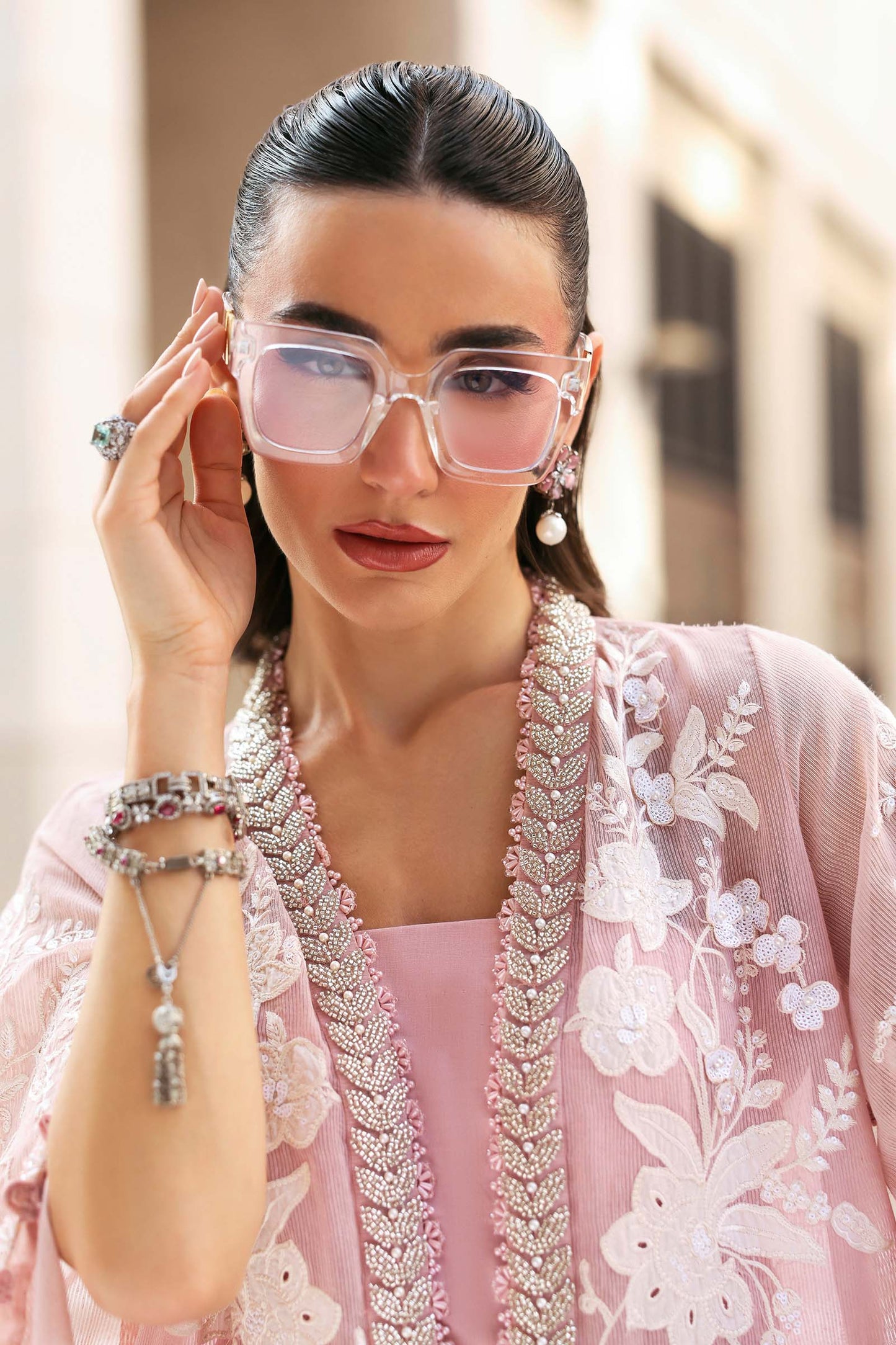 D-2603-A | 3 Piece Unstitched Embroidered Jacquard Lawn Suit | MARIA.B