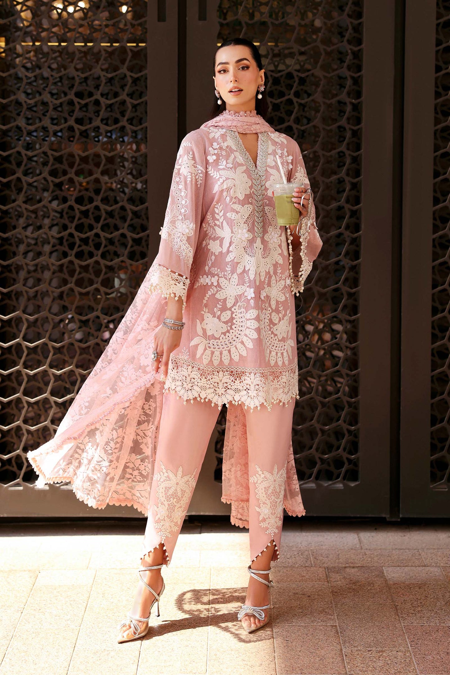 D-2603-A | 3 Piece Unstitched Embroidered Jacquard Lawn Suit | MARIA.B