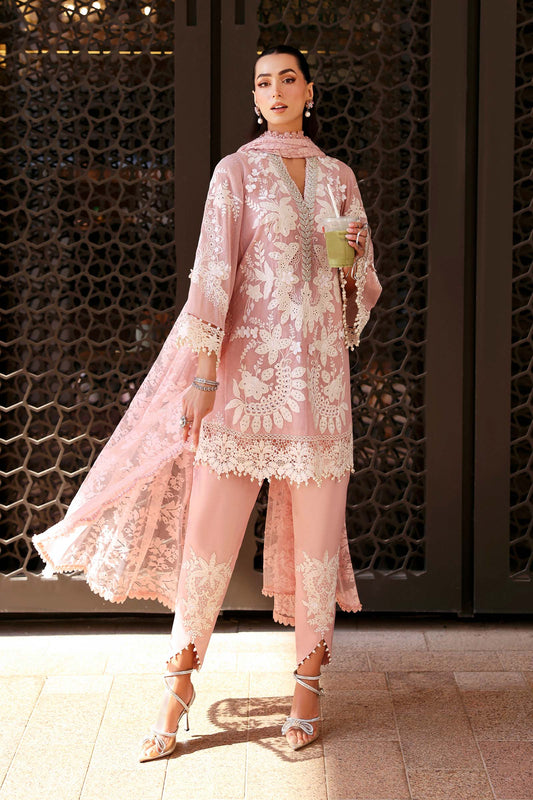 D-2603-A | 3 Piece Unstitched Embroidered Jacquard Lawn Suit | MARIA.B