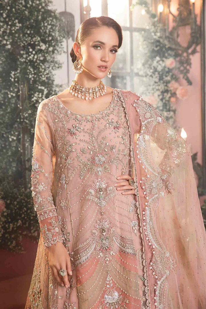 Maria B Unstitched MBROIDERED | Pastel Pink BD-2706