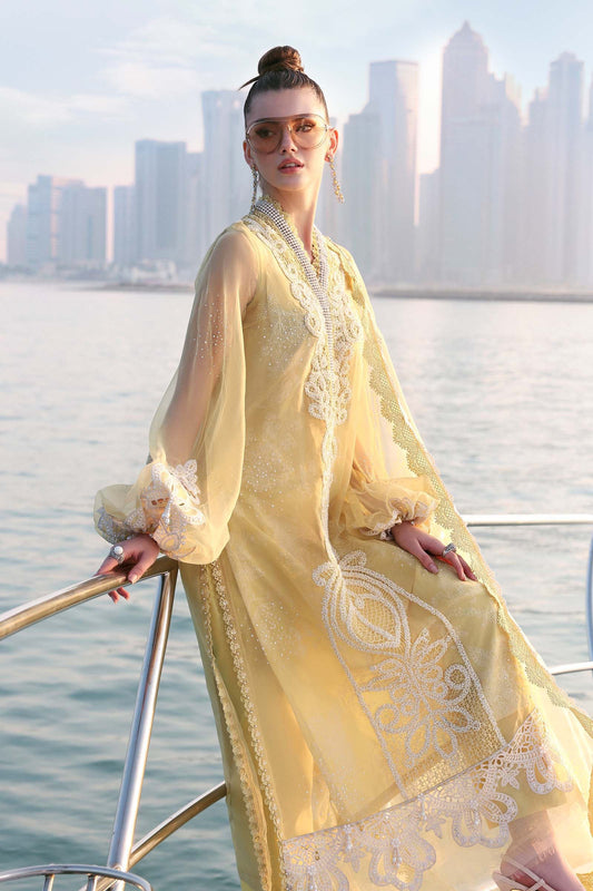 D-2604-A | 3 Piece Unstitched Embroidered Organza Suit | MARIA.B