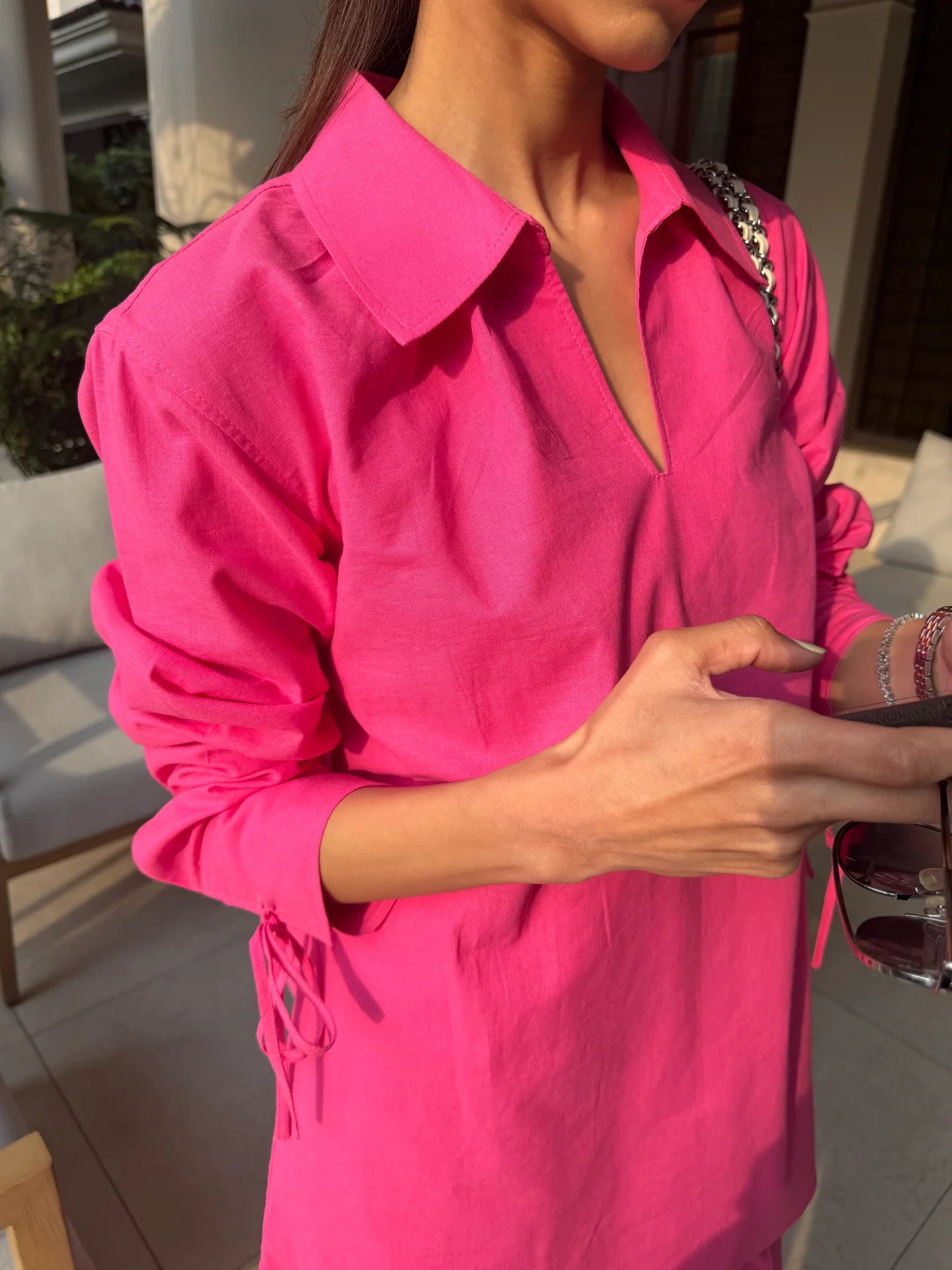 Hot Pink Bow Set | Sak Atelier