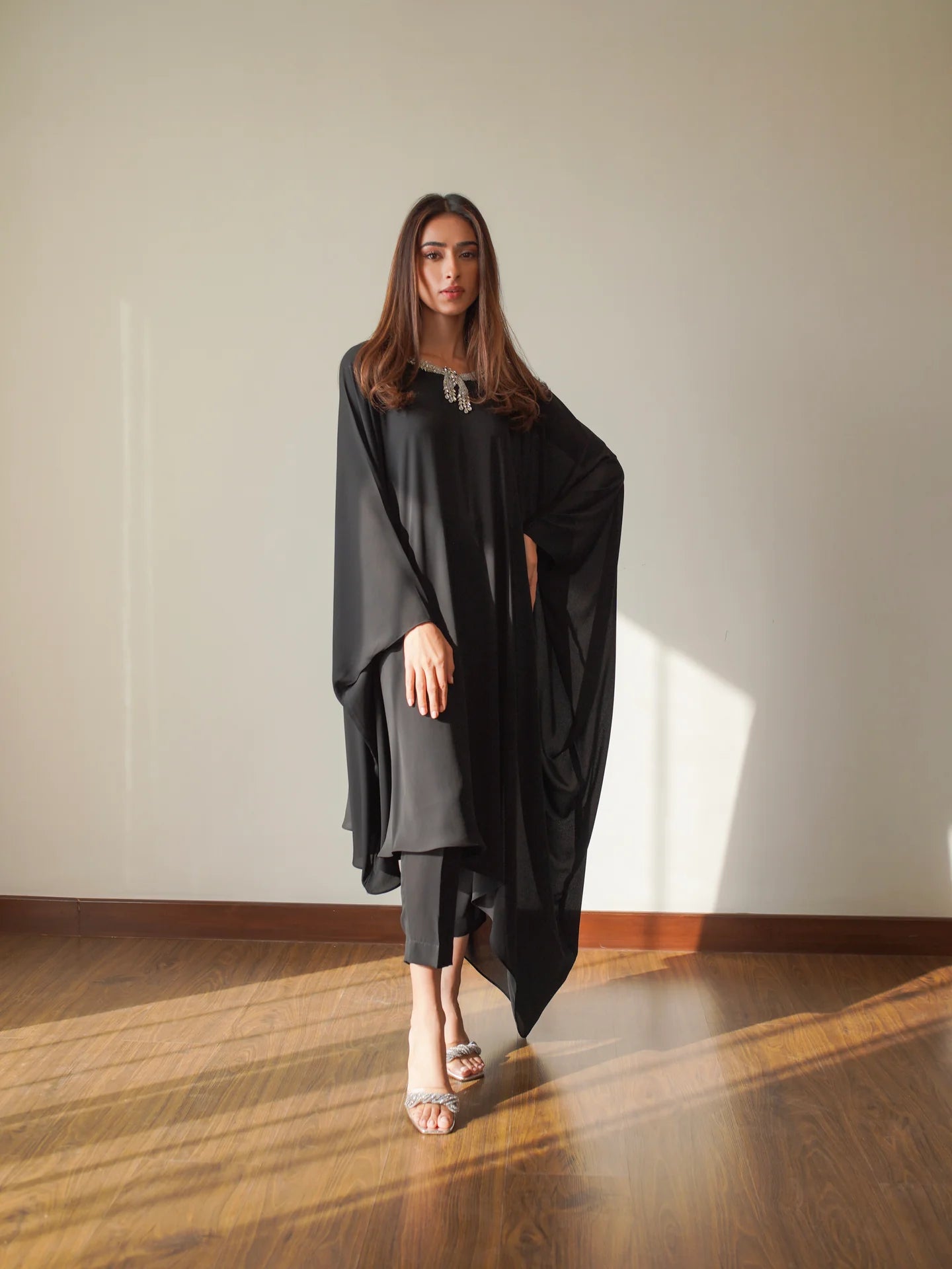 BLACK ZUMA KAFTAAN | SAK ATELIER