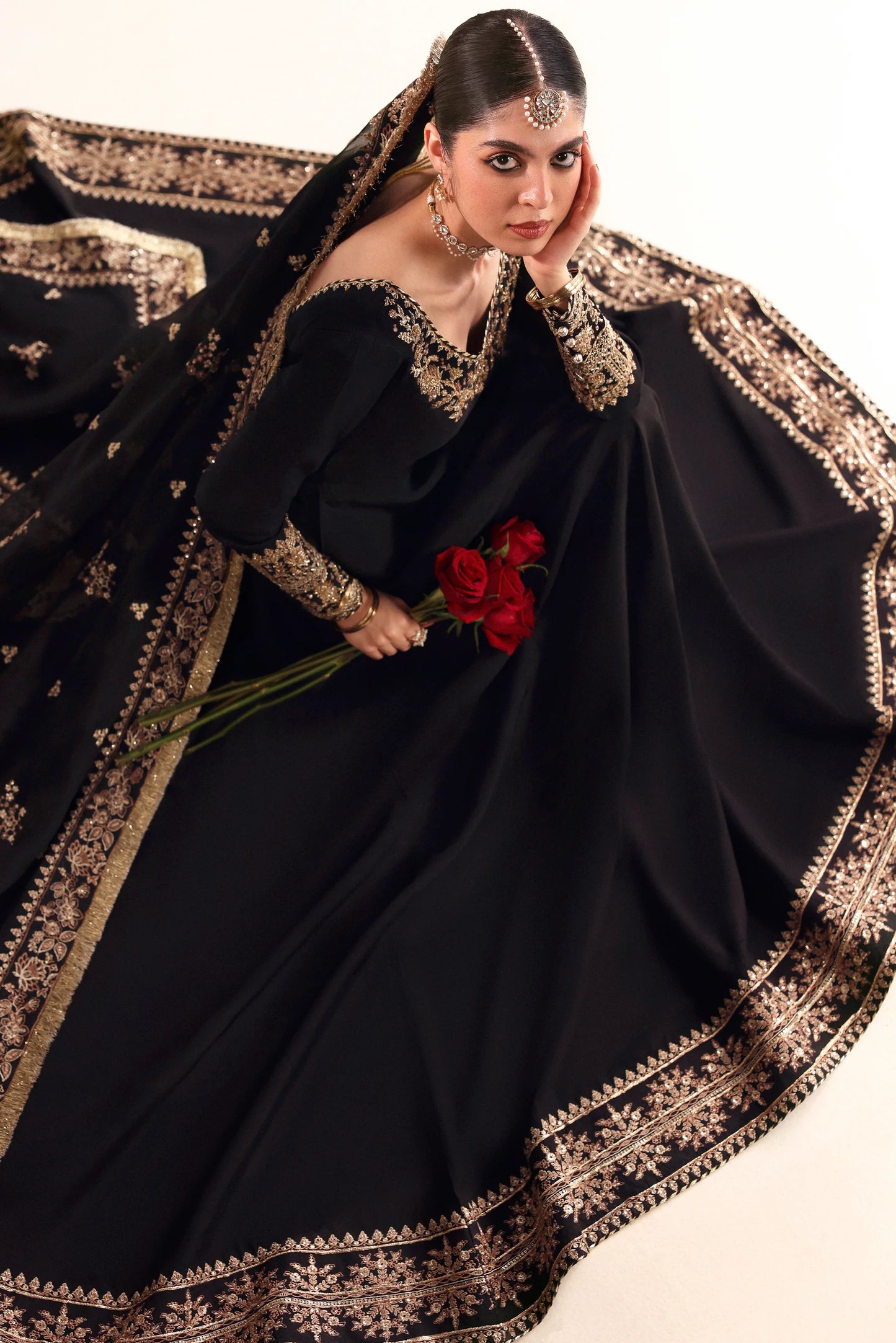 BLACK PISHWAS LUXURY WEDDING EDIT 2026 (NPA3-26453) | WEDDING EDIT '26 | ZAIB