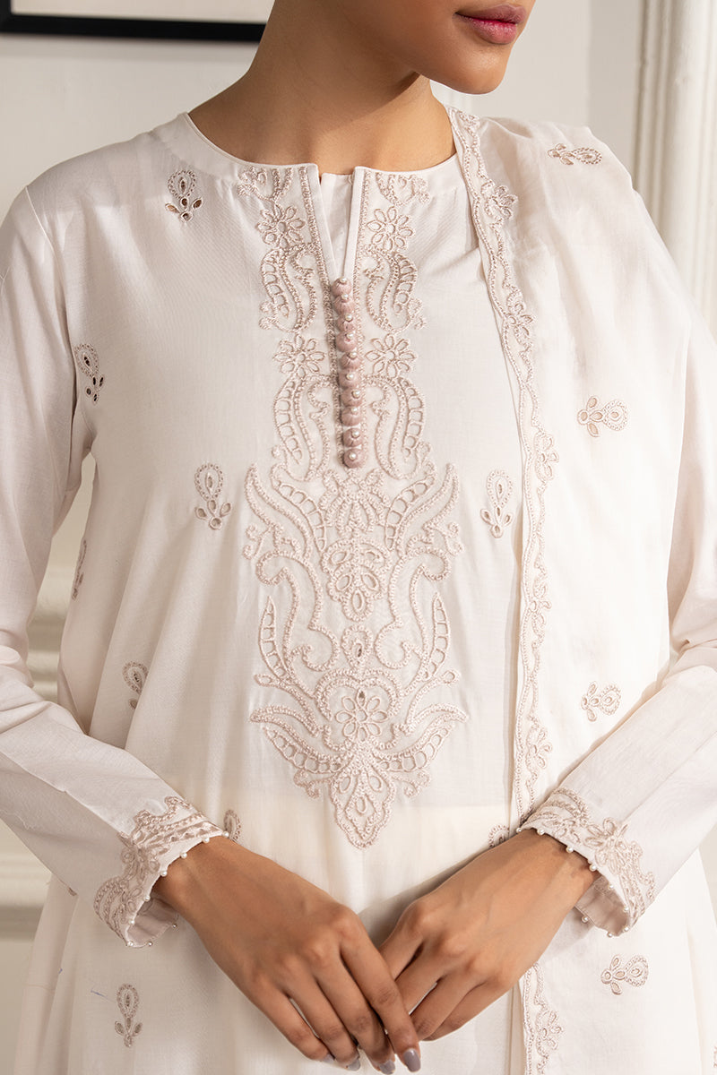 IVORY WHISPER-2 PC (SHIRT & DUPATTA) | Cross Stitch RTW