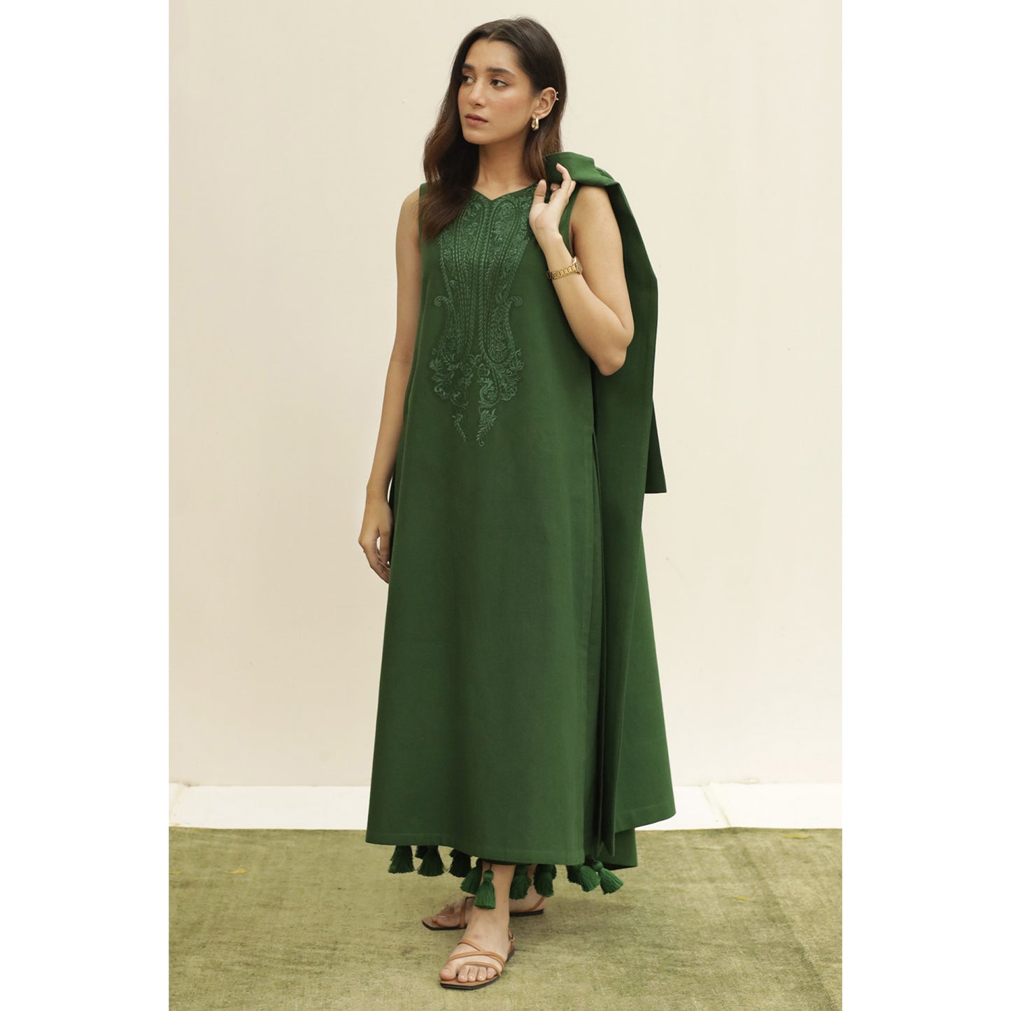 BOTTLE GREEN OUTFIT  | WINTER | DYOT