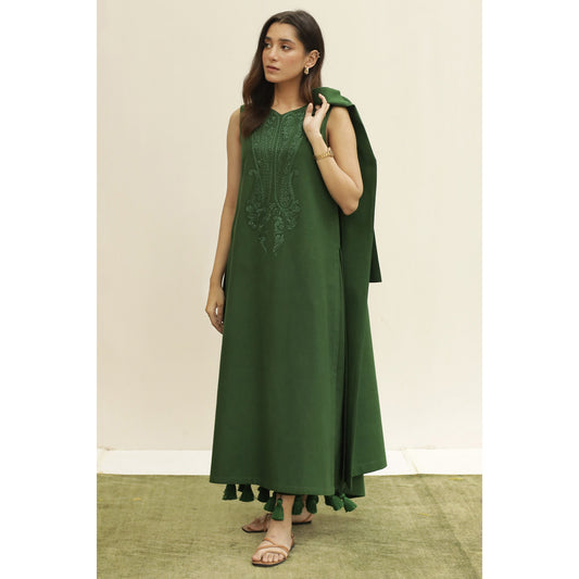 BOTTLE GREEN OUTFIT  | WINTER | DYOT (RTS)