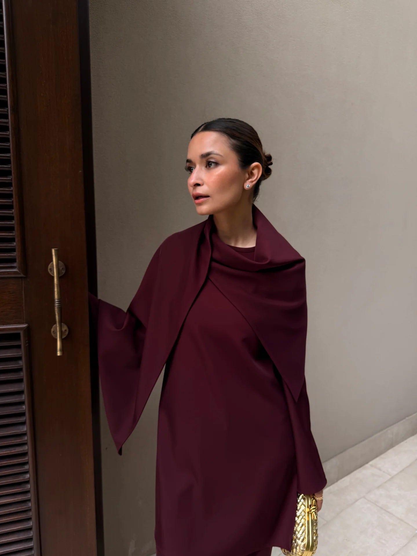 BURGUNDY DRAPE SET | Sak Atelier