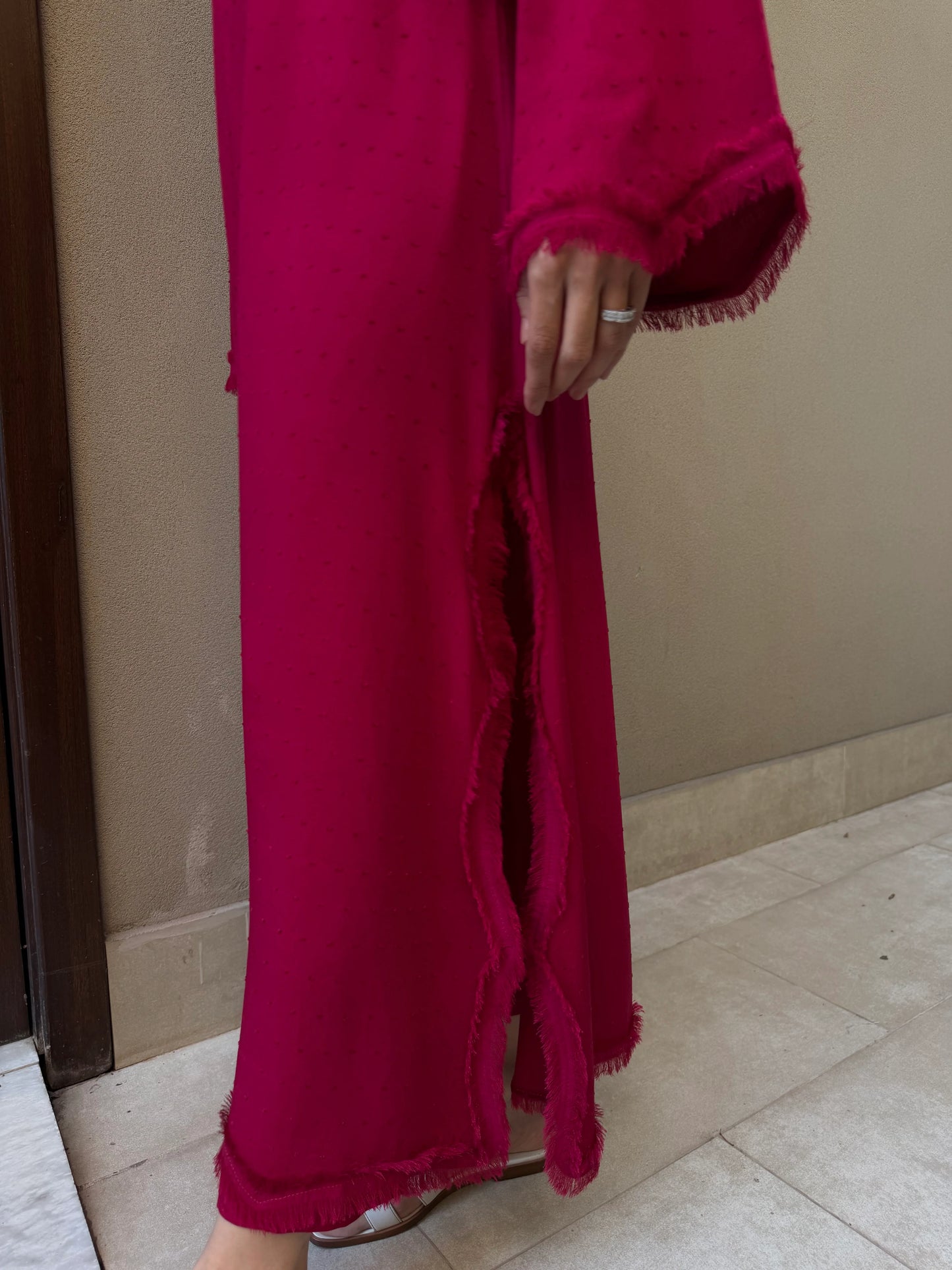 BERRY RED SWISS VOILE SABLE SET | Sak Atelier