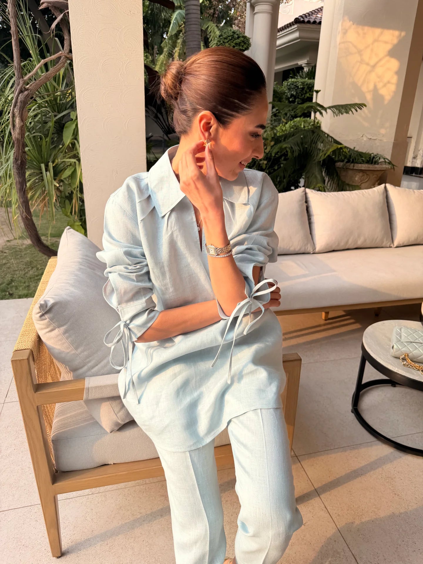 Blue Bow Set | Sak Atelier