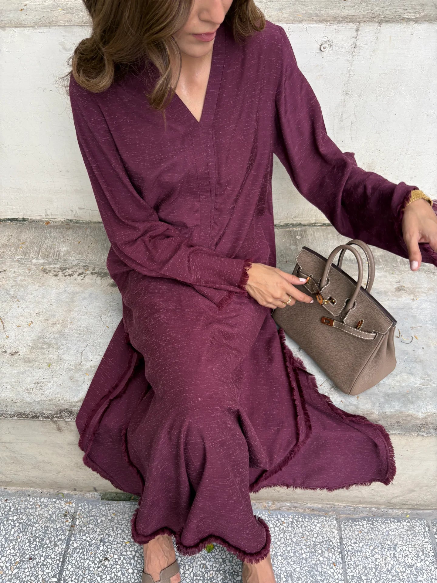 BURGUNDY DHAAGA SET | SAK ATELIER