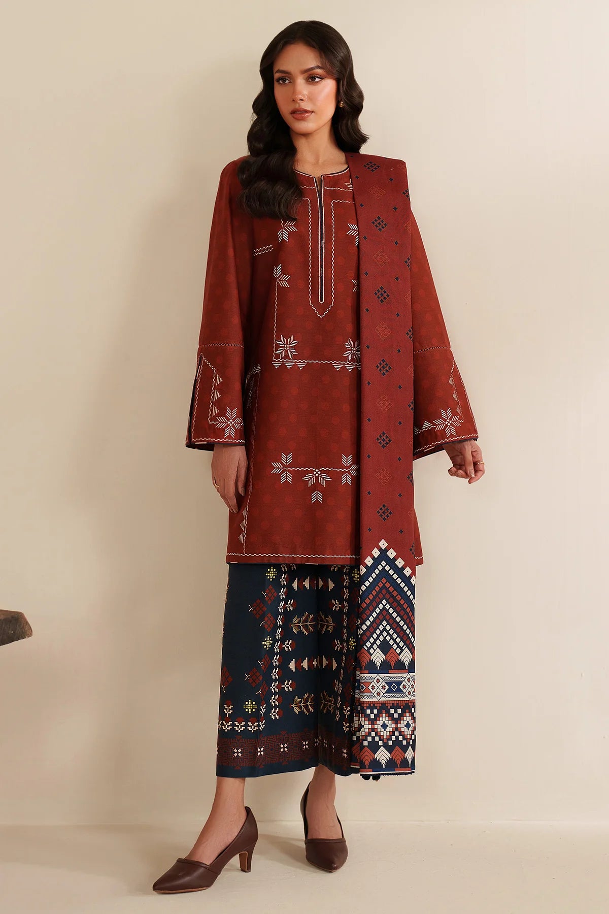 JZ-UW-D0194-0 | EMBROIDERED PREMIUM VISCOSE | Jazmin