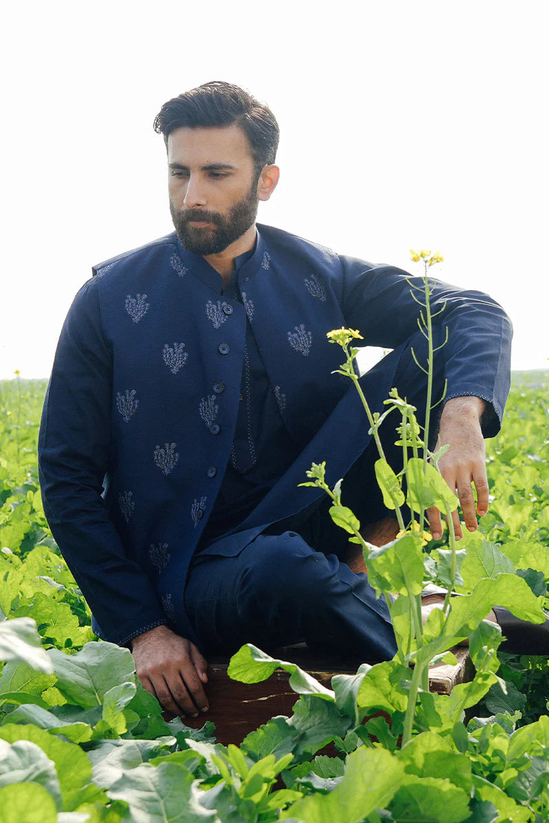 Navy Blue Waistcoat | REPUBLIC MENSWEAR