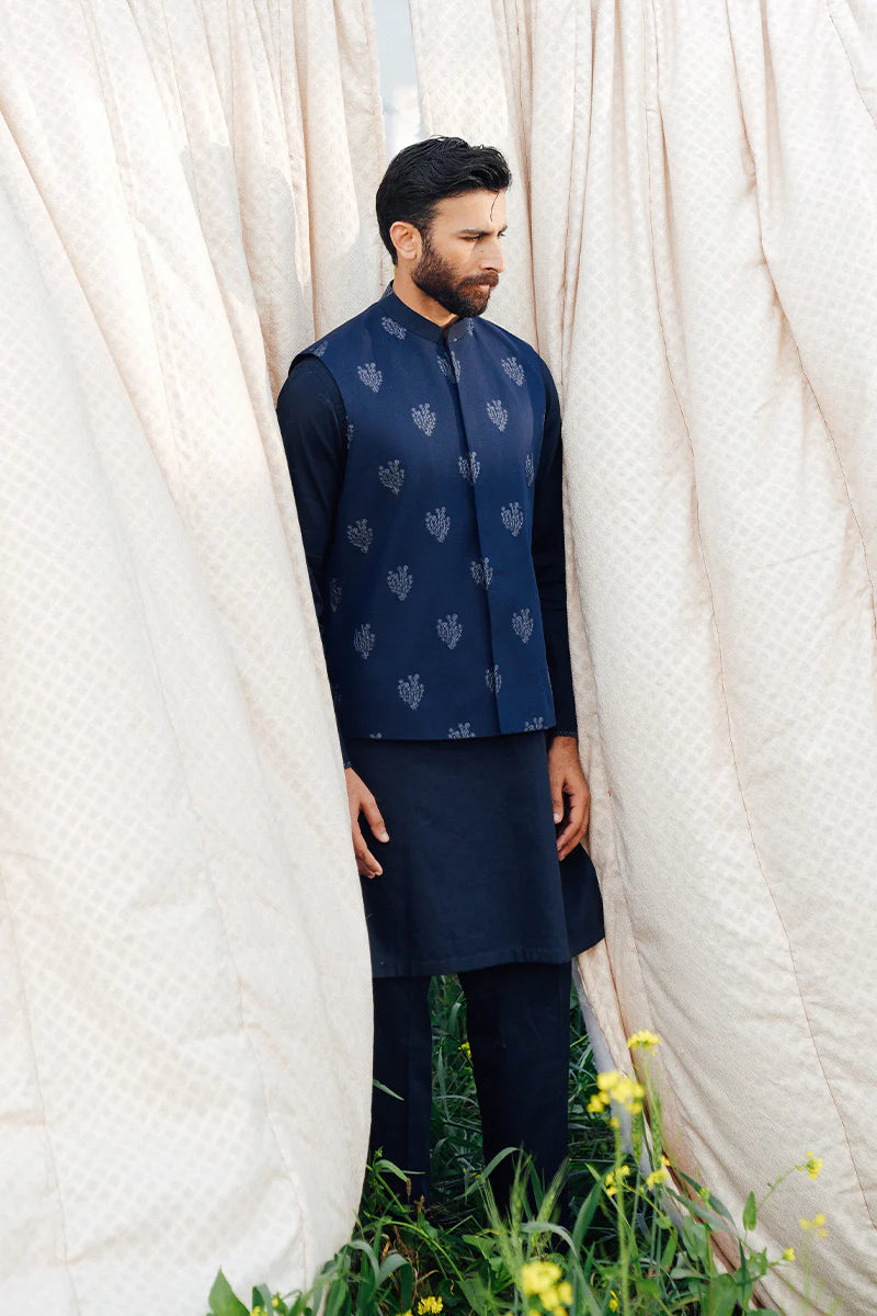 Navy Blue Waistcoat | REPUBLIC MENSWEAR