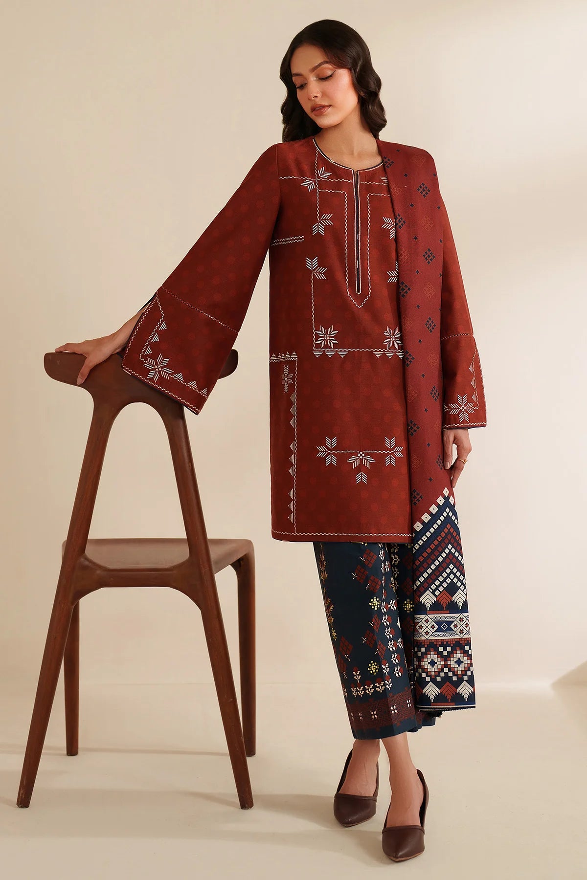 JZ-UW-D0194-0 | EMBROIDERED PREMIUM VISCOSE | Jazmin