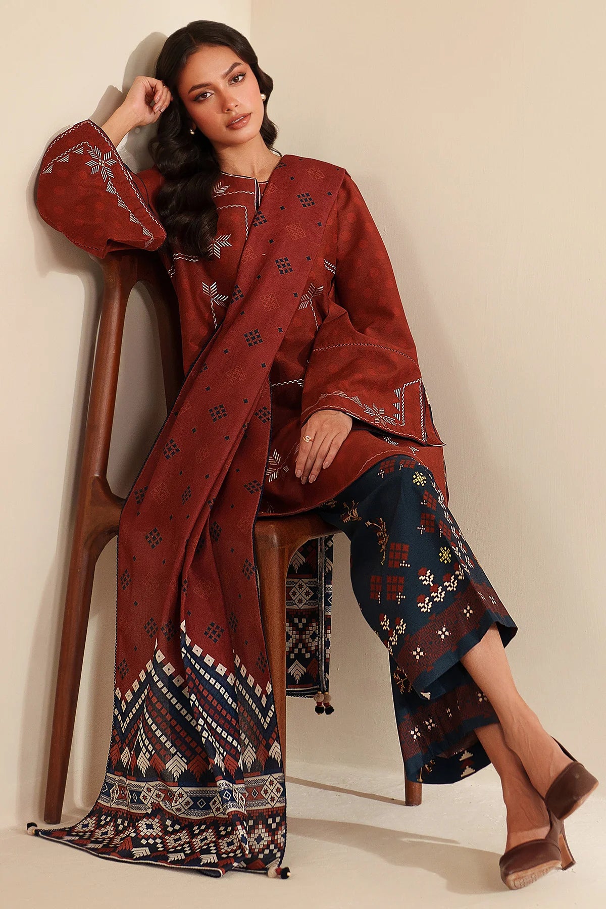 JZ-UW-D0194-0 | EMBROIDERED PREMIUM VISCOSE | Jazmin