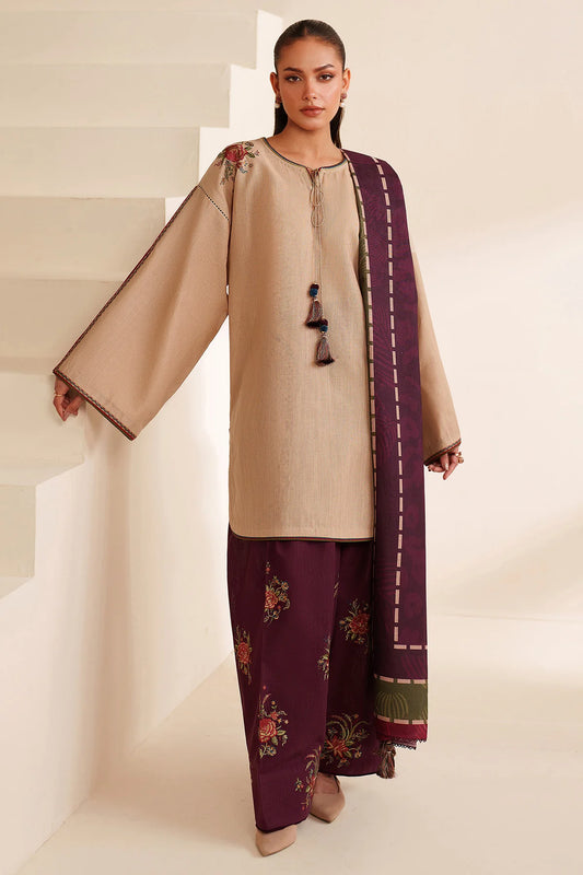 JZ-RTW-1270-1 | EMBROIDERED KHADDAR | Jazmin