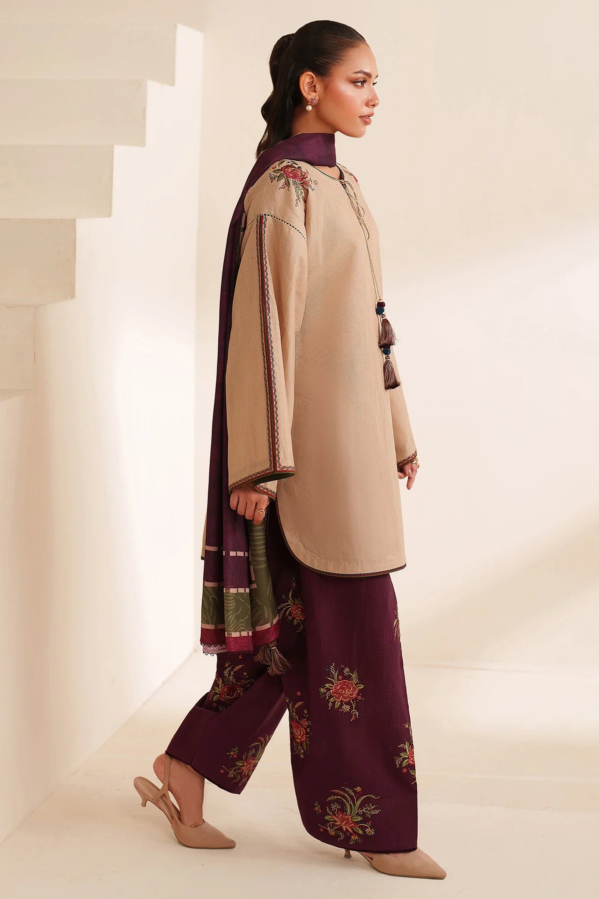 JZ-RTW-1270-1 | EMBROIDERED KHADDAR | Jazmin