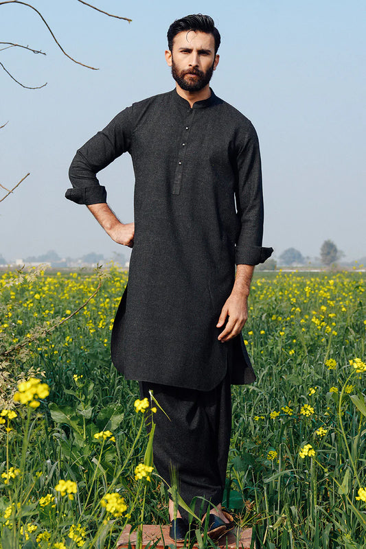 Classic Black Shalwar Kameez | REPUBLIC MENSWEAR