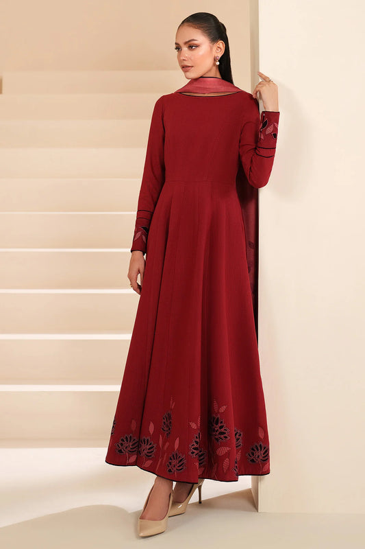JZ-RTW-1266-1 | EMBROIDERED KHADDAR | Jazmin