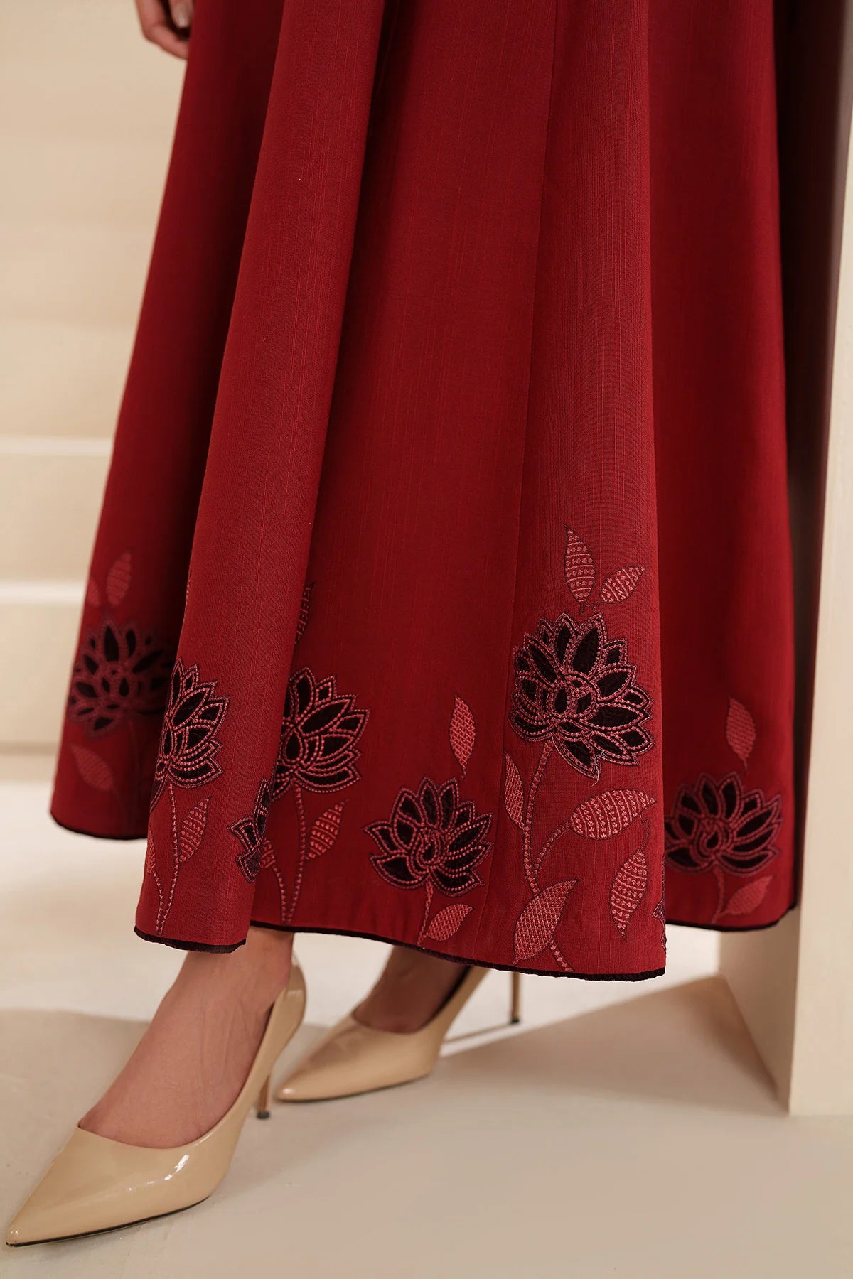 JZ-RTW-1266-1 | EMBROIDERED KHADDAR | Jazmin