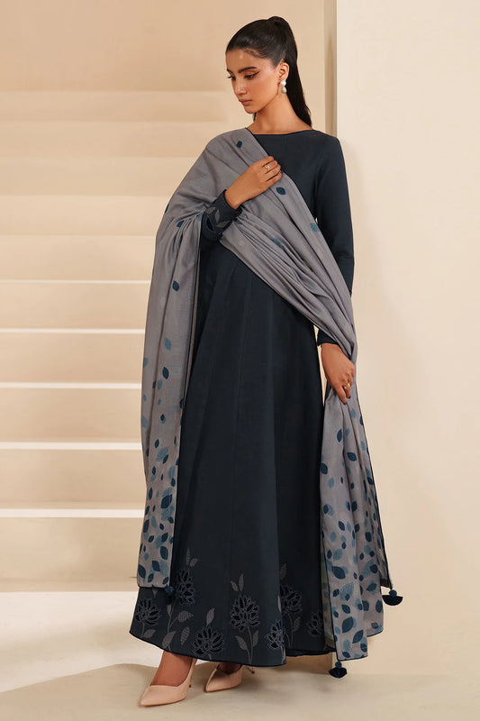 JZ-RTW-1267-1 | EMBROIDERED KHADDAR | Jazmin