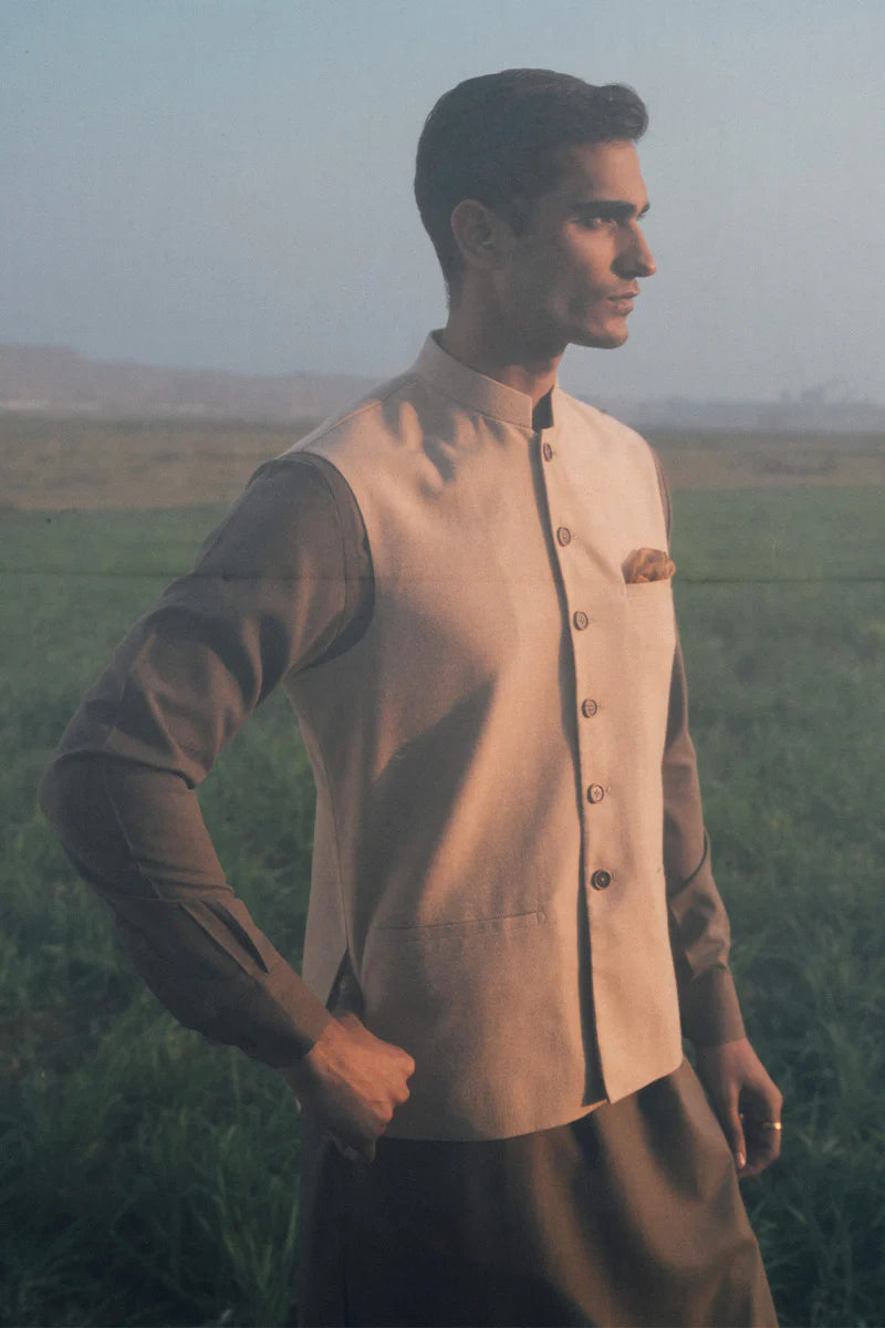 Beige Waistcoat | REPUBLIC MENSWEAR