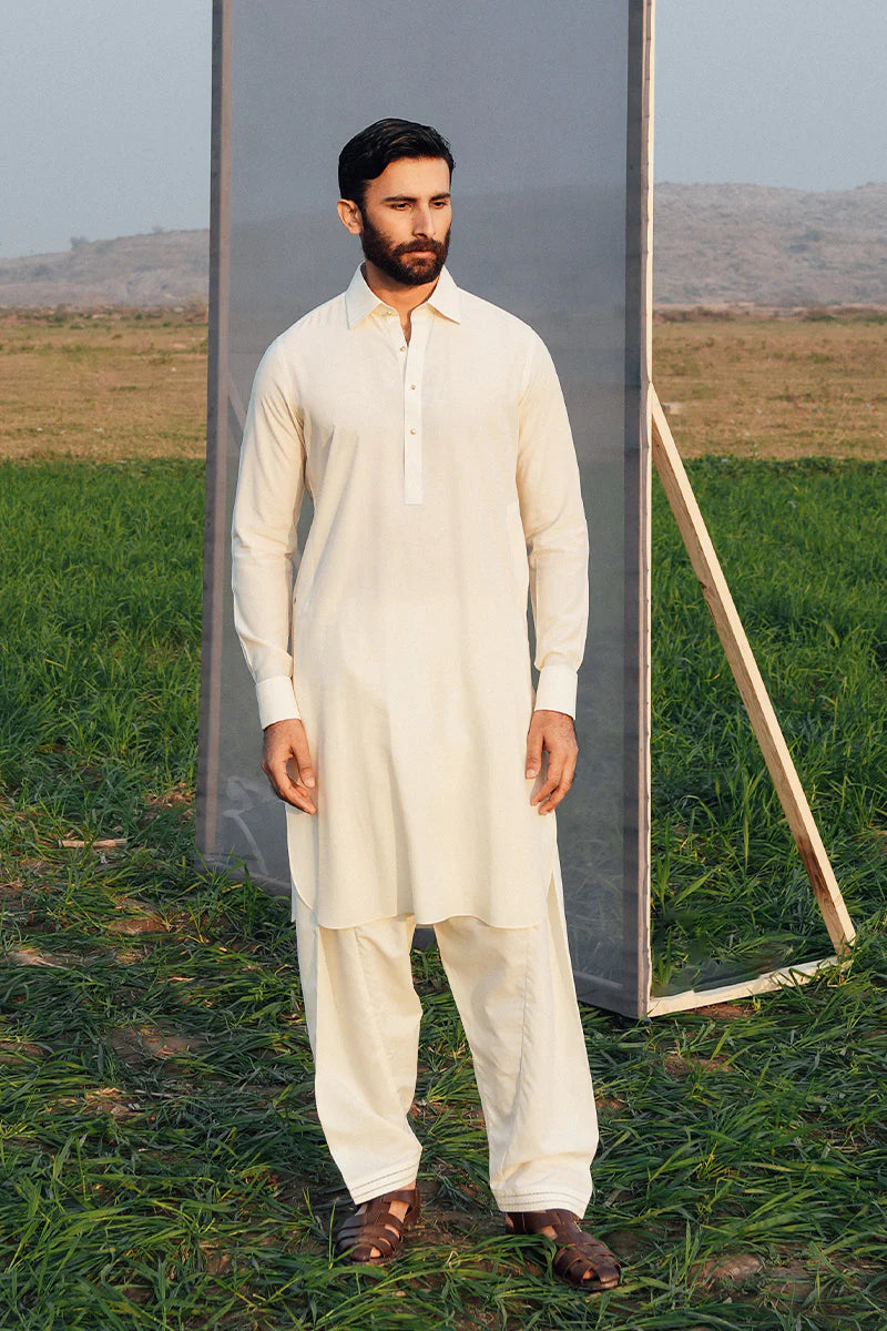 Cream Shalwar Kameez | REPUBLIC MENSWEAR