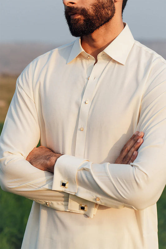 Cream Shalwar Kameez | REPUBLIC MENSWEAR