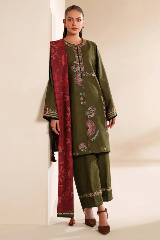 JZ-UW-D0239-0 | EMBROIDERED KHADDAR | Jazmin