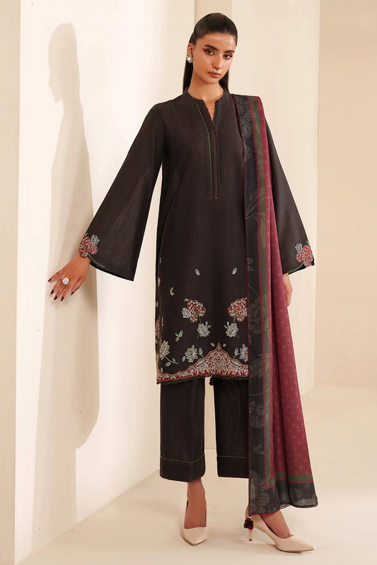 JZ-UC-D3105-1 | EMBROIDERED KHADDAR | Jazmin