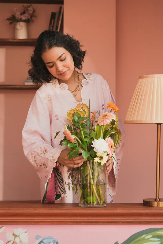 POWDER PINK | E7586/102/315 | Women Casual SS '26 Drop 3 | Ethnc