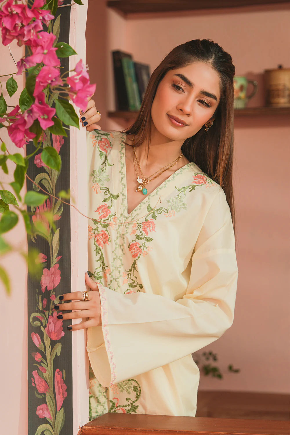 PALE YELLOW | E7756/102/115 | Women Casual SS '26 Drop 3 | Ethnc