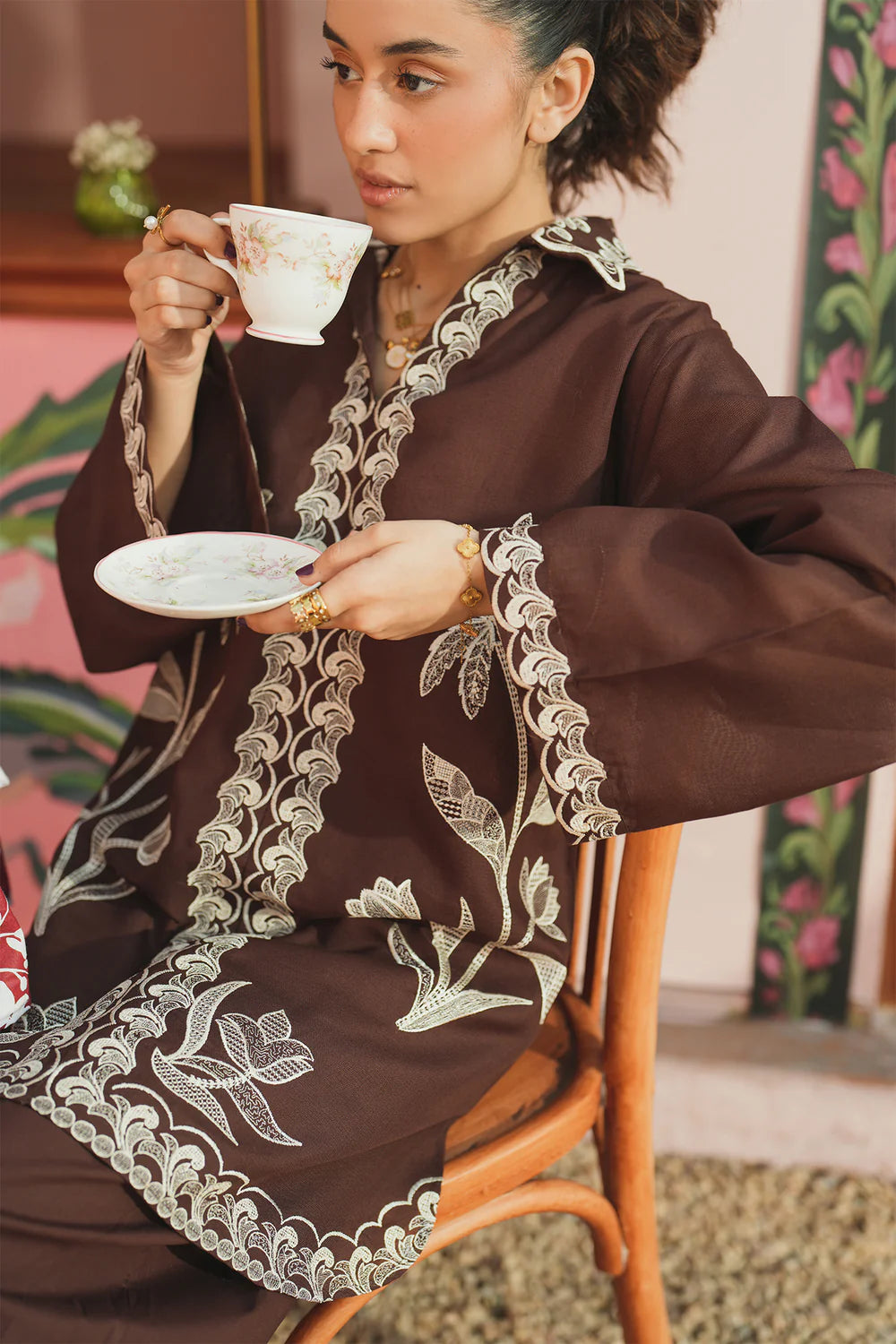 DEEP MAROON | E7696/102/302 | Women Casual SS '26 Drop 3 | Ethnc