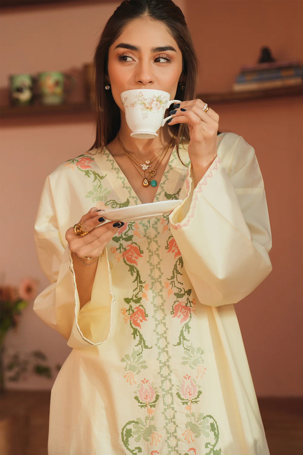 PALE YELLOW | E7756/102/115 | Women Casual SS '26 Drop 3 | Ethnc