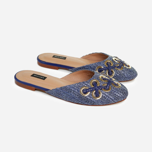 Golrokh Blue | Miaasa | Footwear