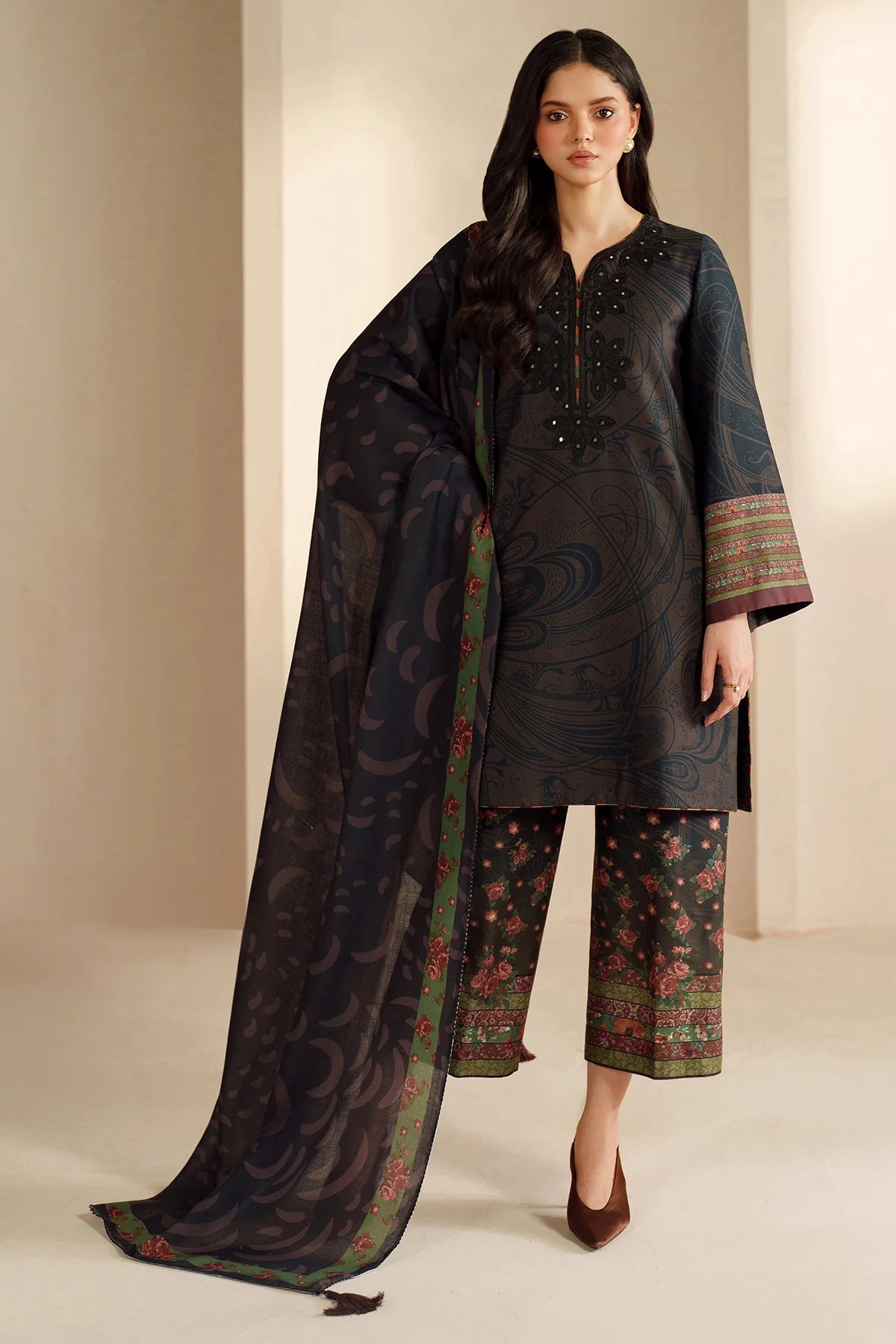 JZ-UW-D0203-0 | EMBROIDERED PREMIUM VISCOSE | Jazmin