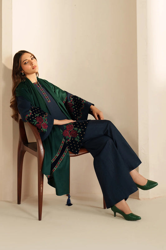 JZ-UW-D0196-0 | EMBROIDERED KHADDAR | Jazmin