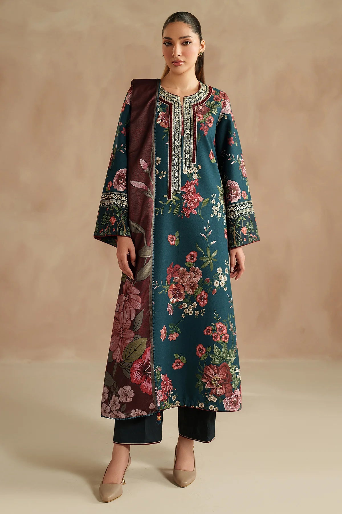 JZ-UW-D0209-0 | EMBROIDERED PREMIUM VISCOSE | Jazmin