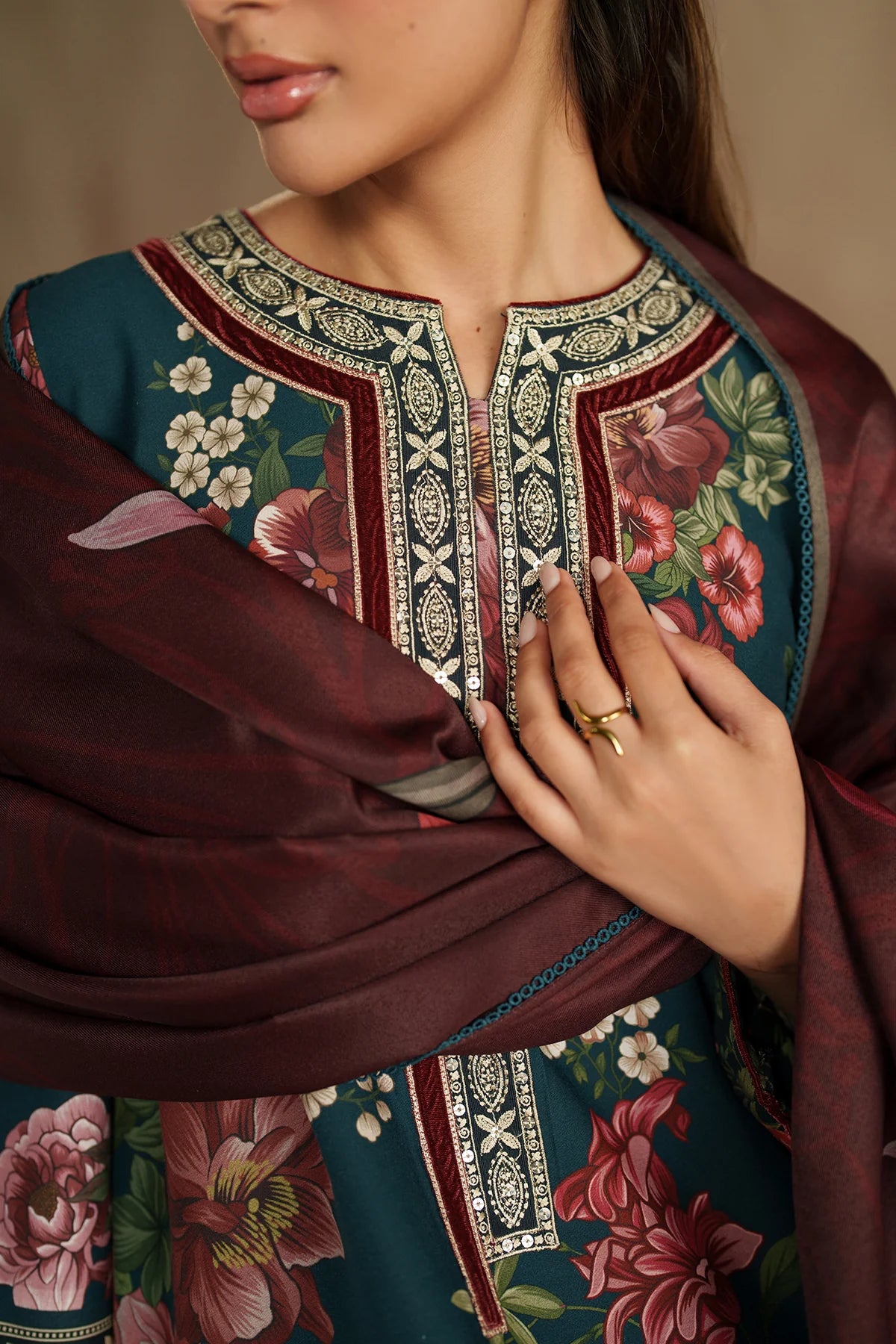 JZ-UW-D0209-0 | EMBROIDERED PREMIUM VISCOSE | Jazmin