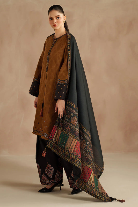 JZ-UW-D0211-0 | EMBROIDERED JACQUARD KHADDA | Jazmin
