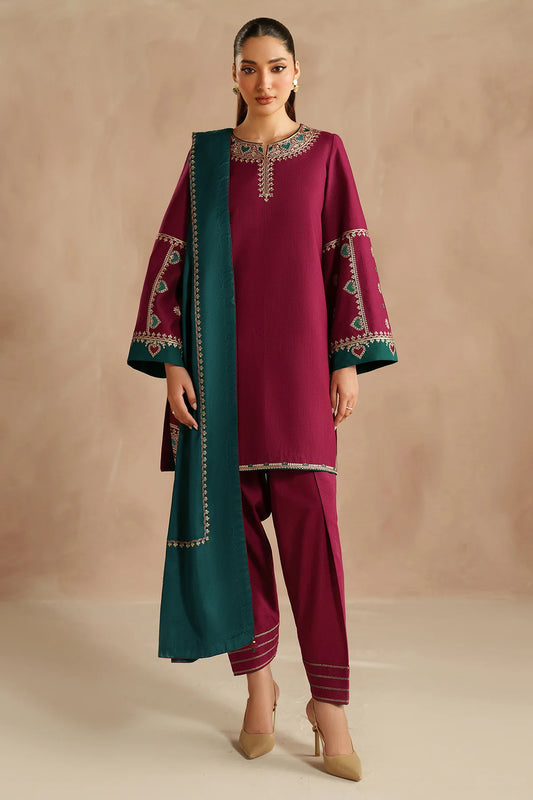 JZ-UW-D0215-0  | EMBROIDERED KHADDAR | Jazmin