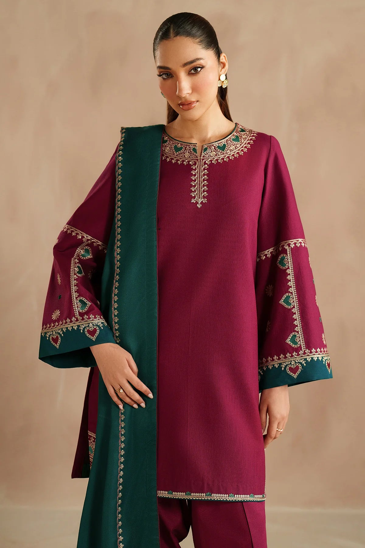 JZ-UW-D0215-0  | EMBROIDERED KHADDAR | Jazmin