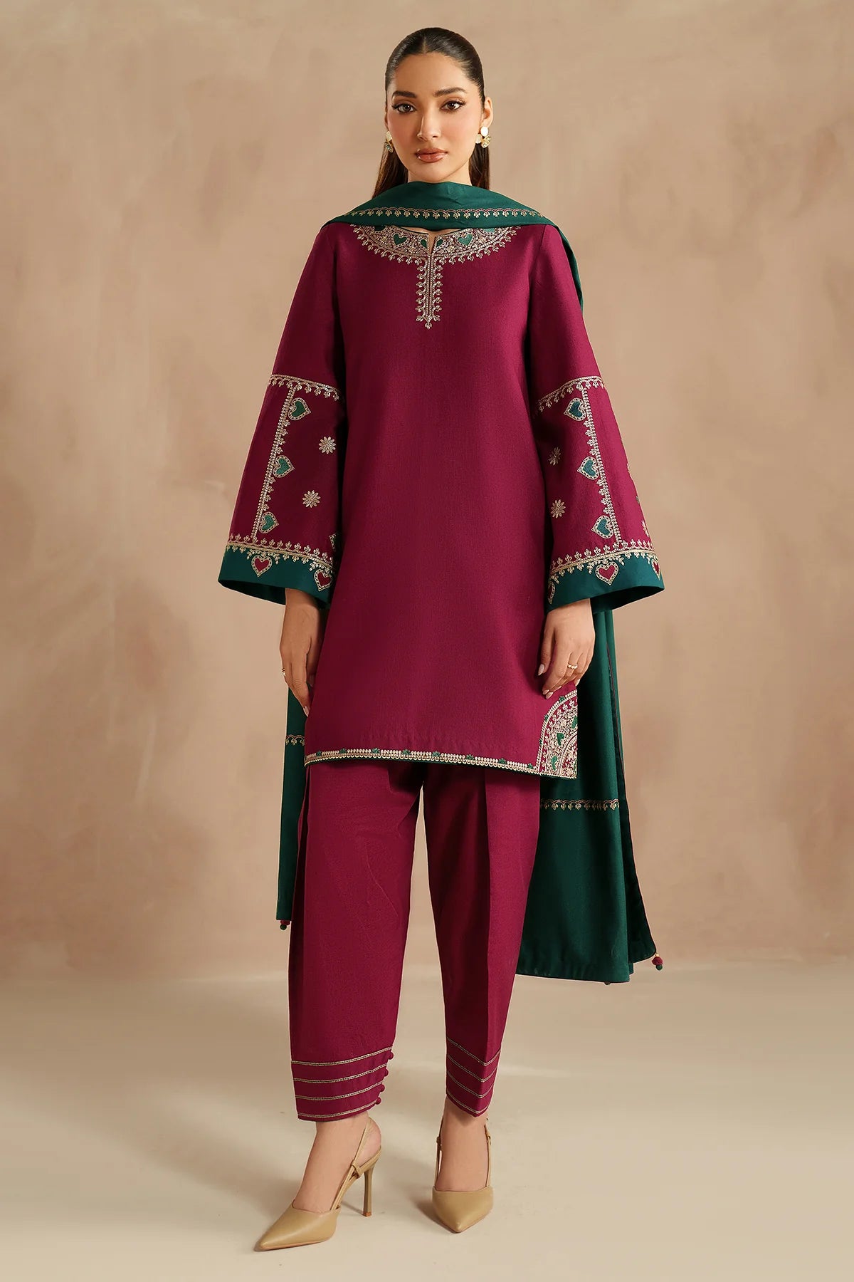 JZ-UW-D0215-0  | EMBROIDERED KHADDAR | Jazmin
