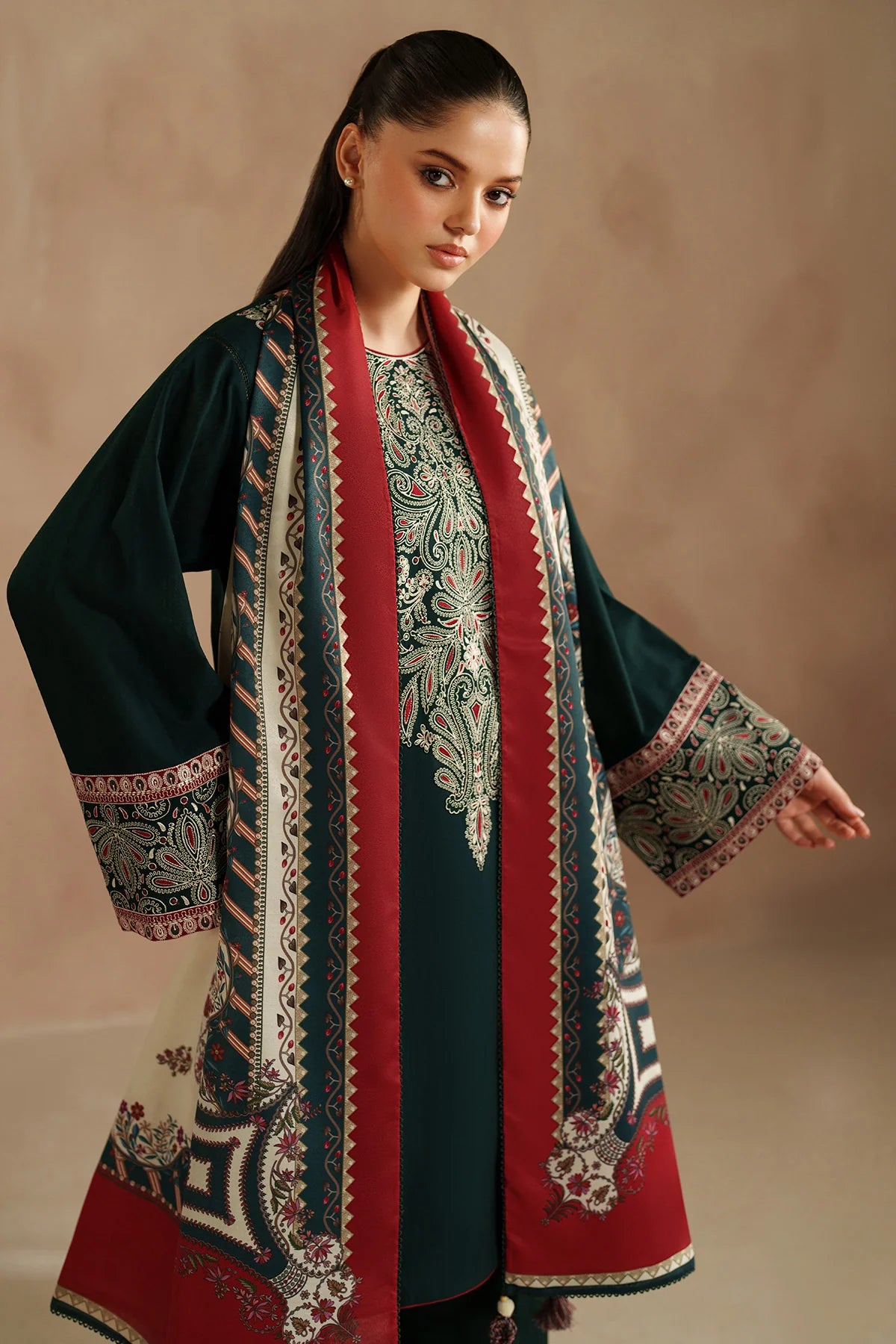 JZ-UW-D0143-0 | EMBROIDERED KHADDAR | Jazmin